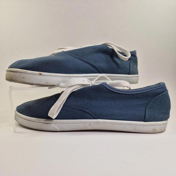 No Boundaries Shoes - Chic Vtg 90s Women's Denim Jean Sz 8 Lace Up Sneakers Shoes